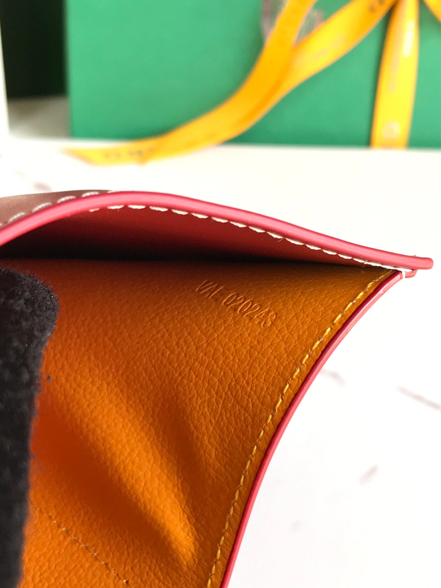 Goyard Saint-Gabriel Wallet Classic Red Calfskin And Goyardine Canvas 12cm