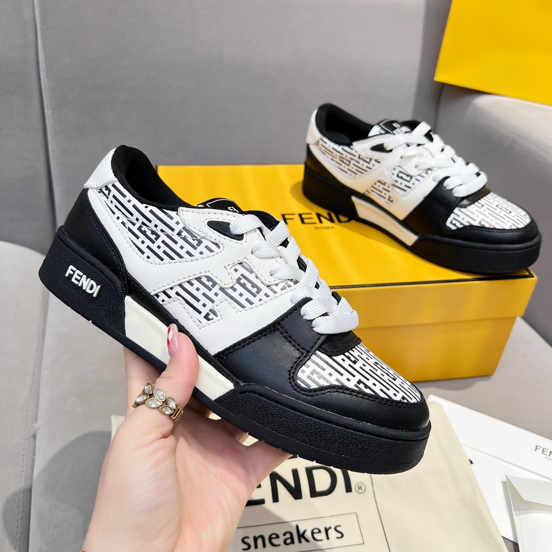 FENDI Match Canvas low-top  sneakers