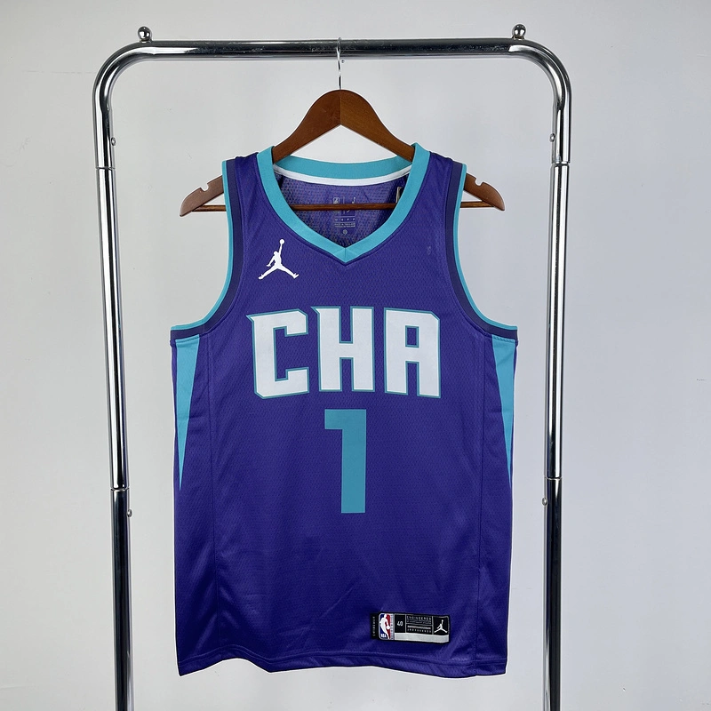 2020 NBA Charlotte Hornets 1 BALL Basketball Jersey