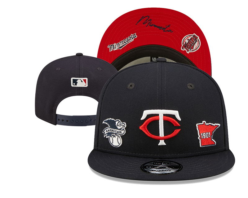 Minnesota Twins Adjustable black cap-1901