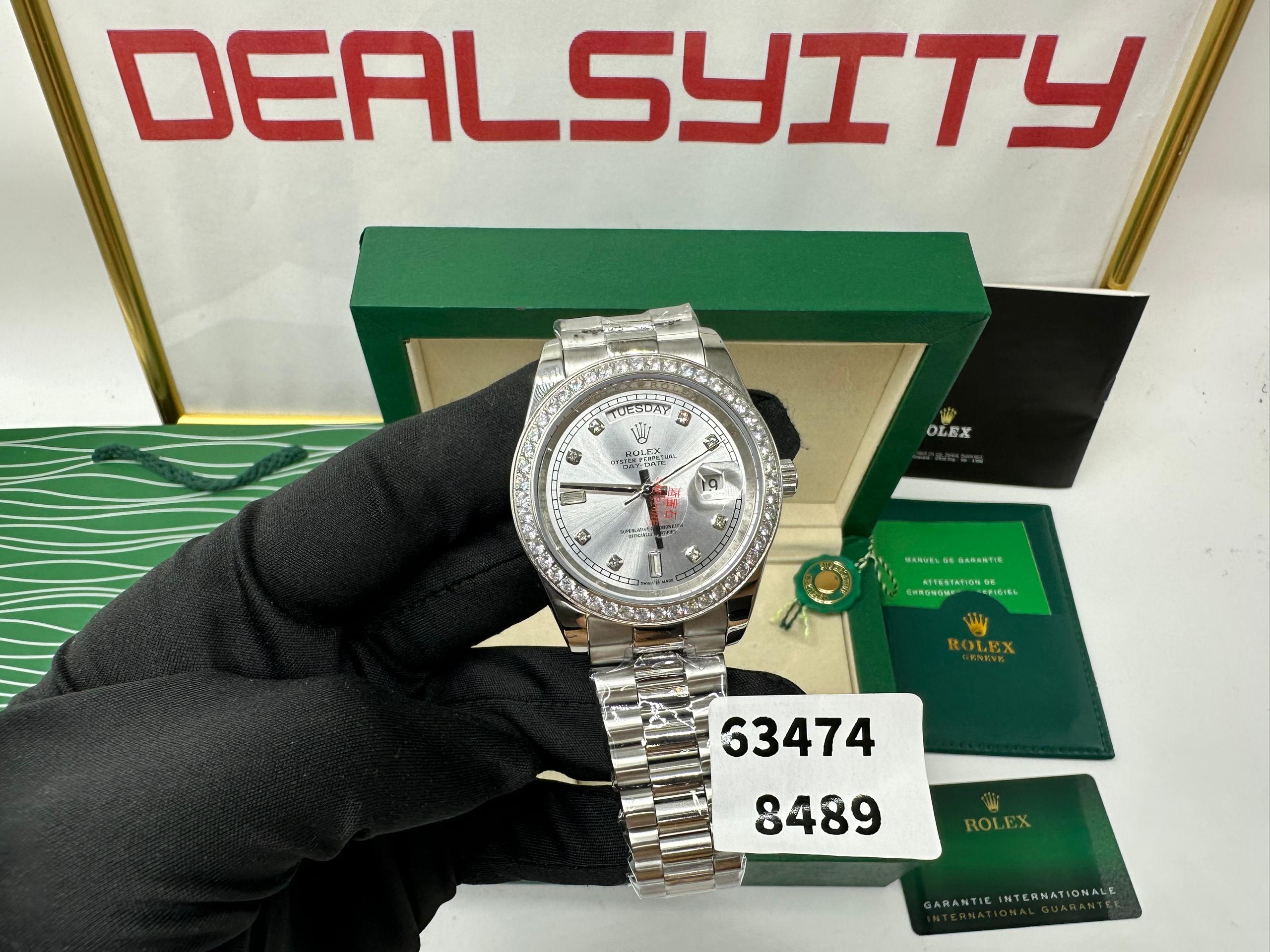 Rolex Day-Date 36mm Silver Dial 118346