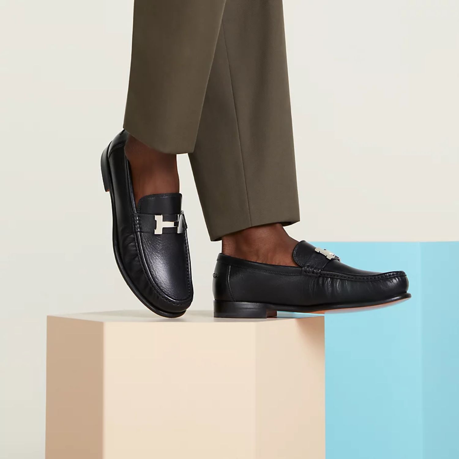 HERMES KARLO LOAFER NOIR