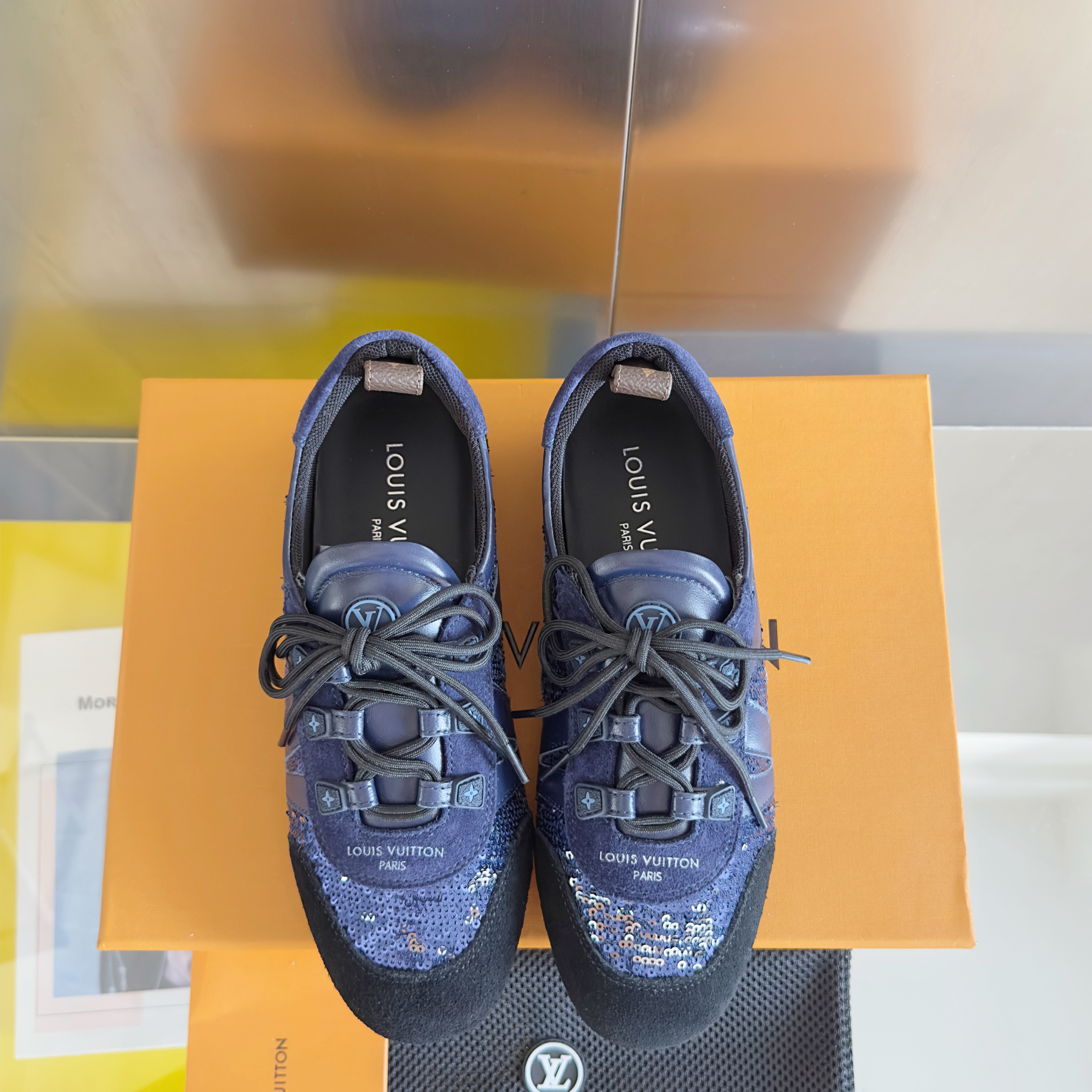 Louis Vuitton Sneakerina Sequin Blue – Ballet-Inspired Women’s Sneakers