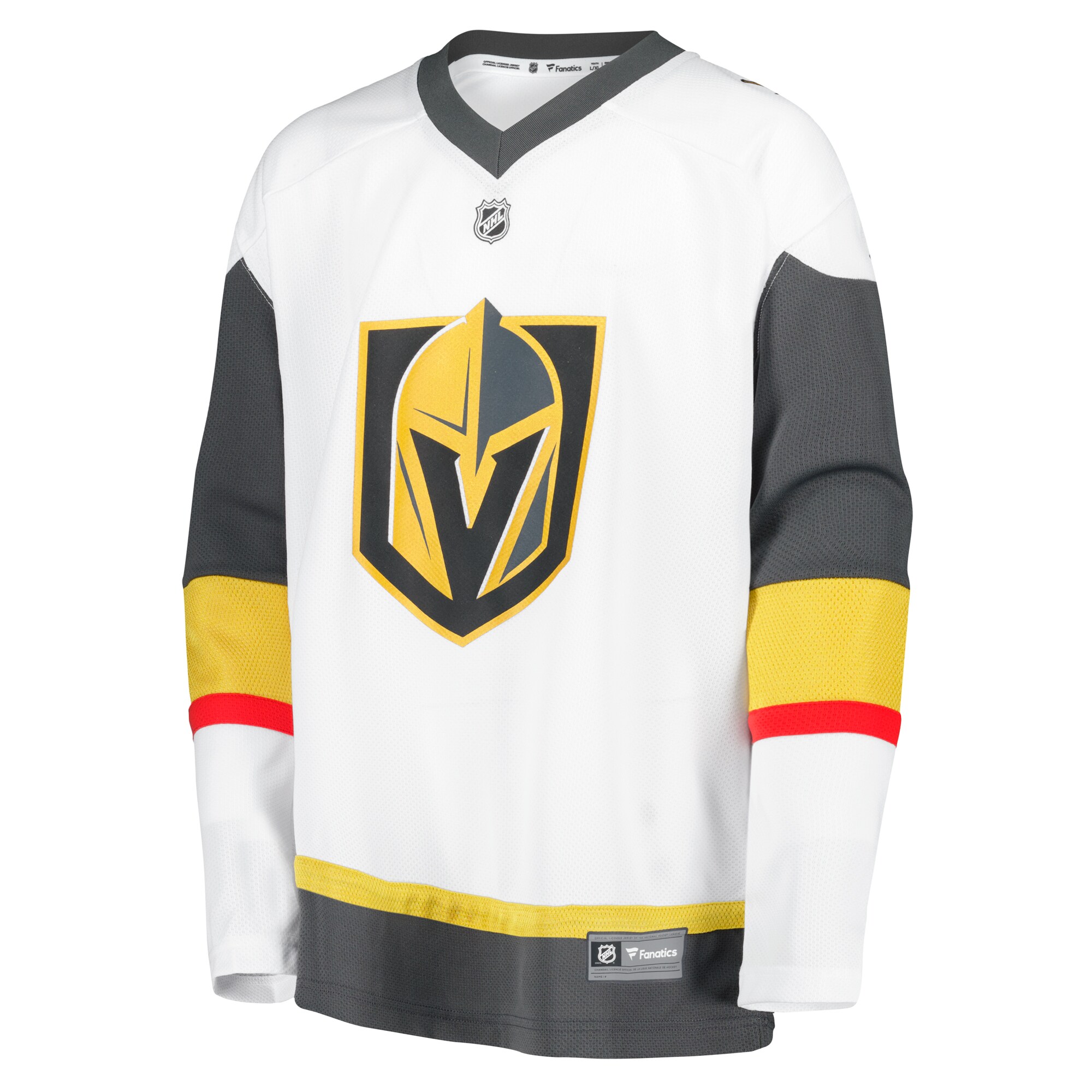 Vegas Golden Knights Fanatics Youth Away Replica Blank Jersey – White