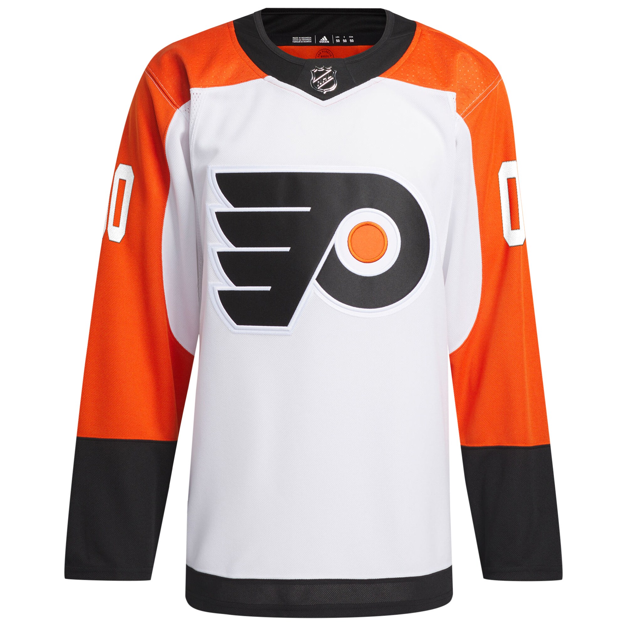 Philadelphia Flyers adidas  Away  Primegreen Authentic Custom Jersey – White