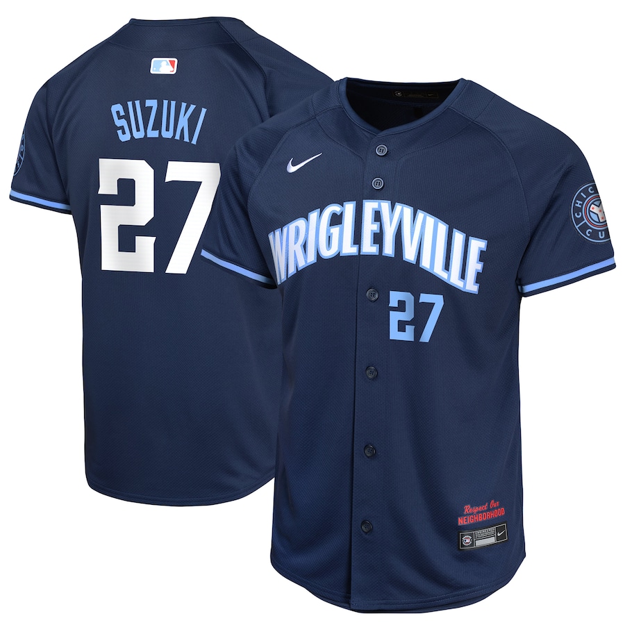 Seiya Suzuki Chicago Cubs Youth City Connect Limited Player Jersey Navy