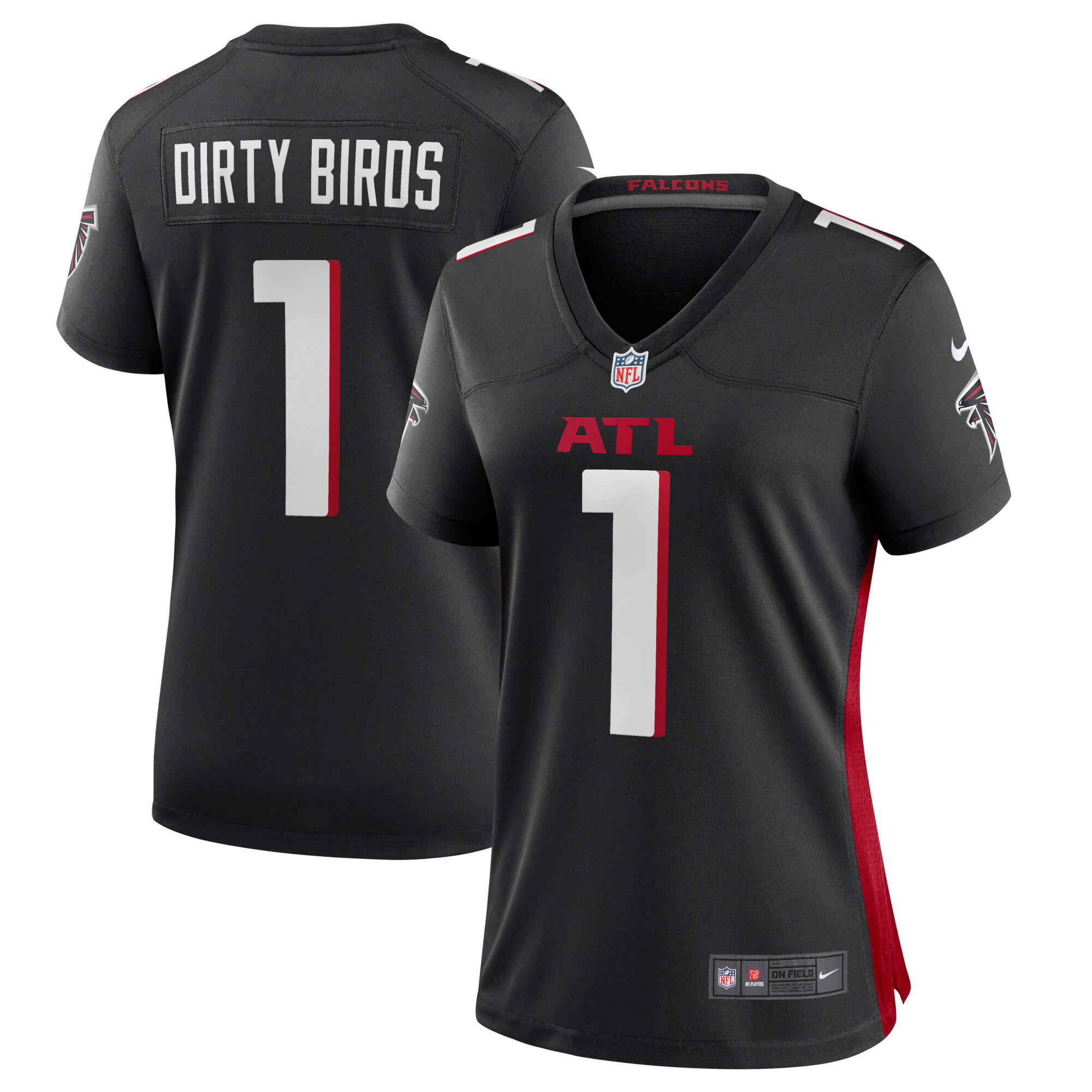 Dirty Birds Atlanta Falcons Nike Women's Game Jersey - Black