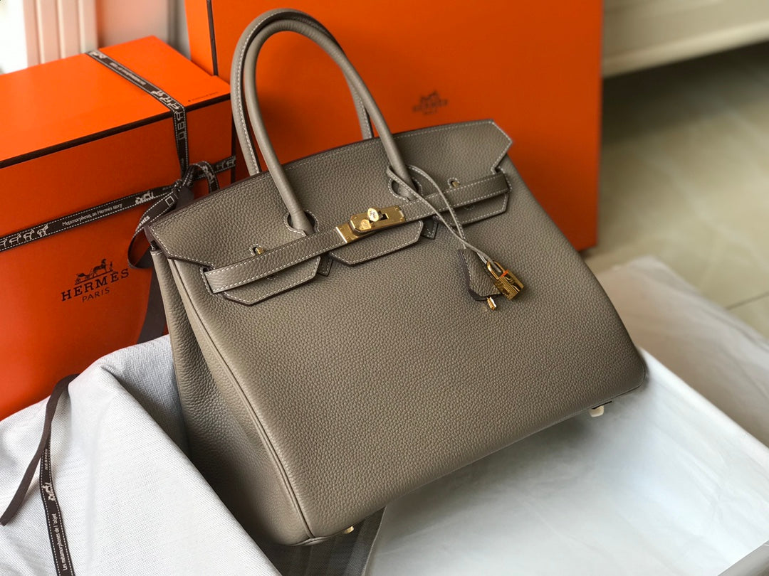 Hermes Birkin 35Cm Brown Togo Leather Gold Hardware