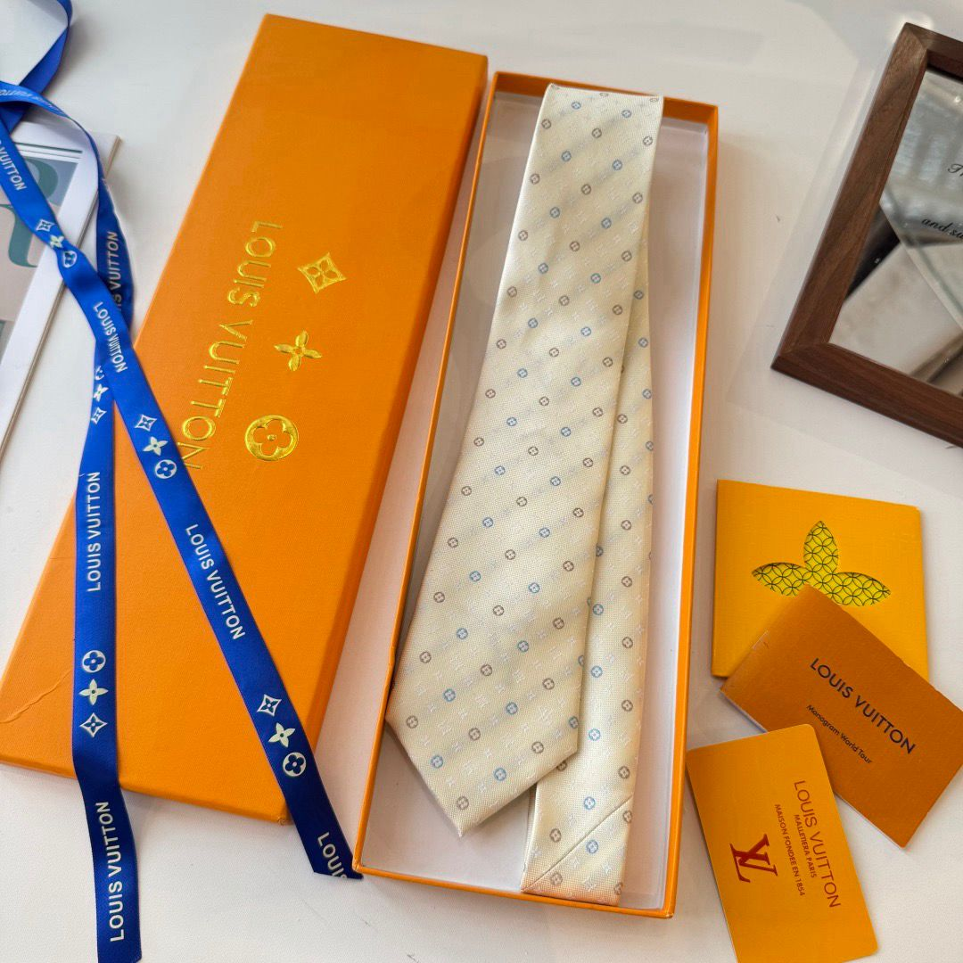 Louis Vuitton Monogram Flower Tie – Yellow M98097