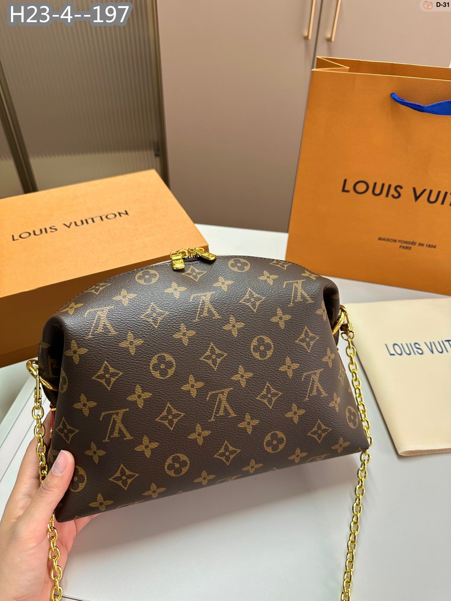 Louis Vuitton Cosmetic Pouch Gm Brown 27Cm M46458