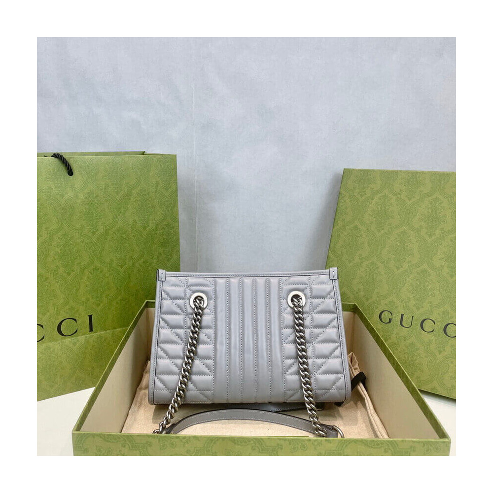 Gucci GG Marmont Small Tote Bag Grey