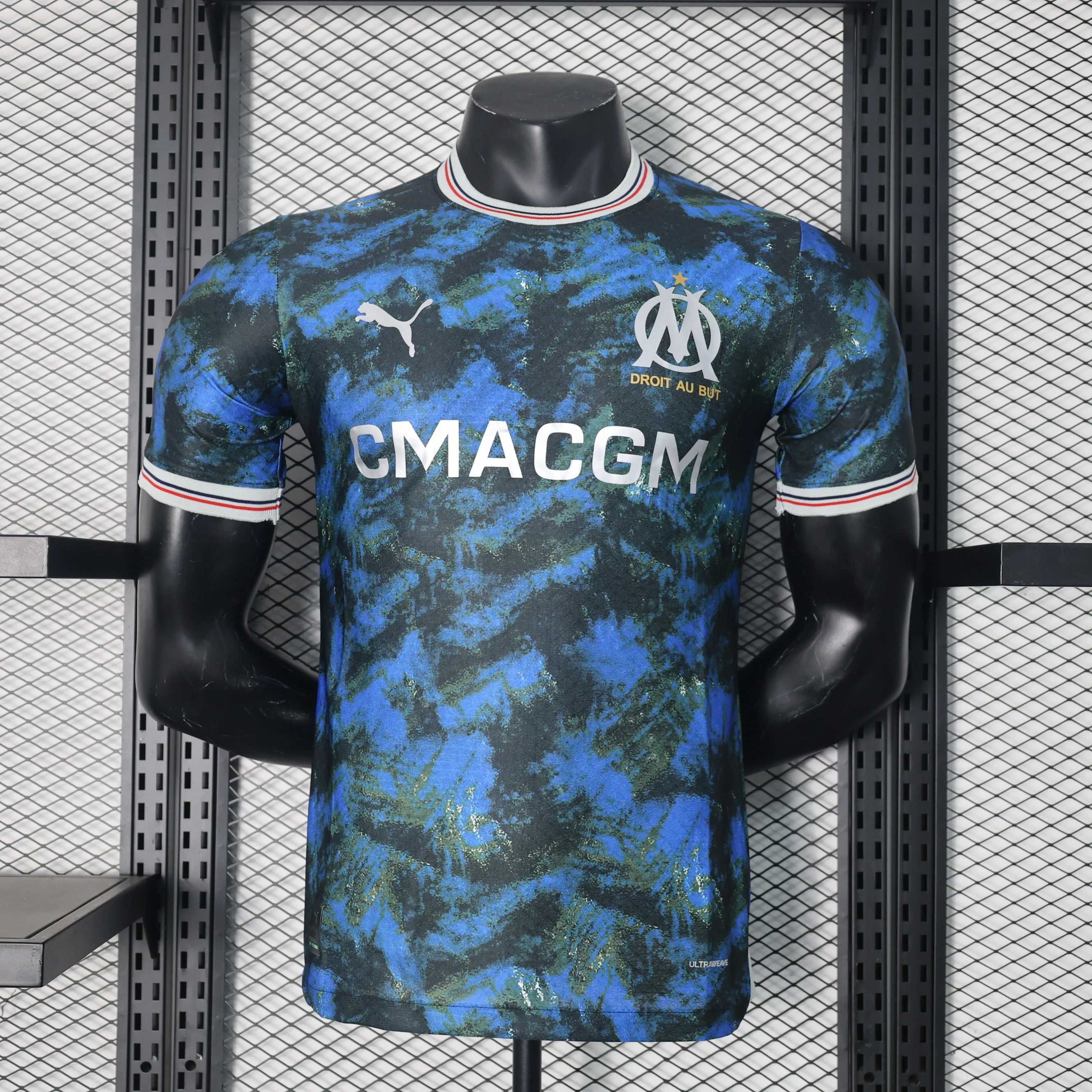 Player Edition 2024-25 Marseille Away Blue football jersey