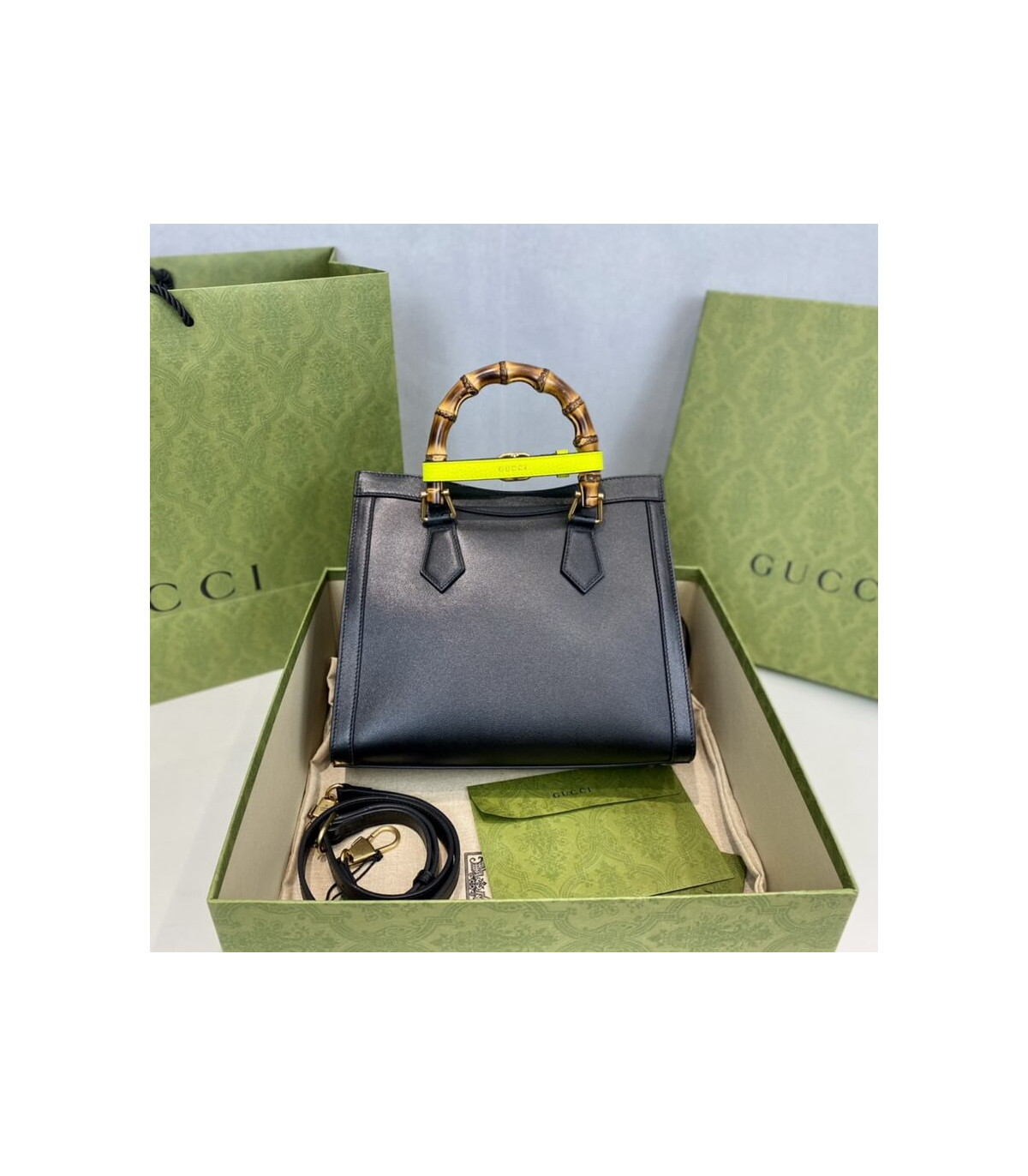 Gucci Diana Small Tote Bag Black