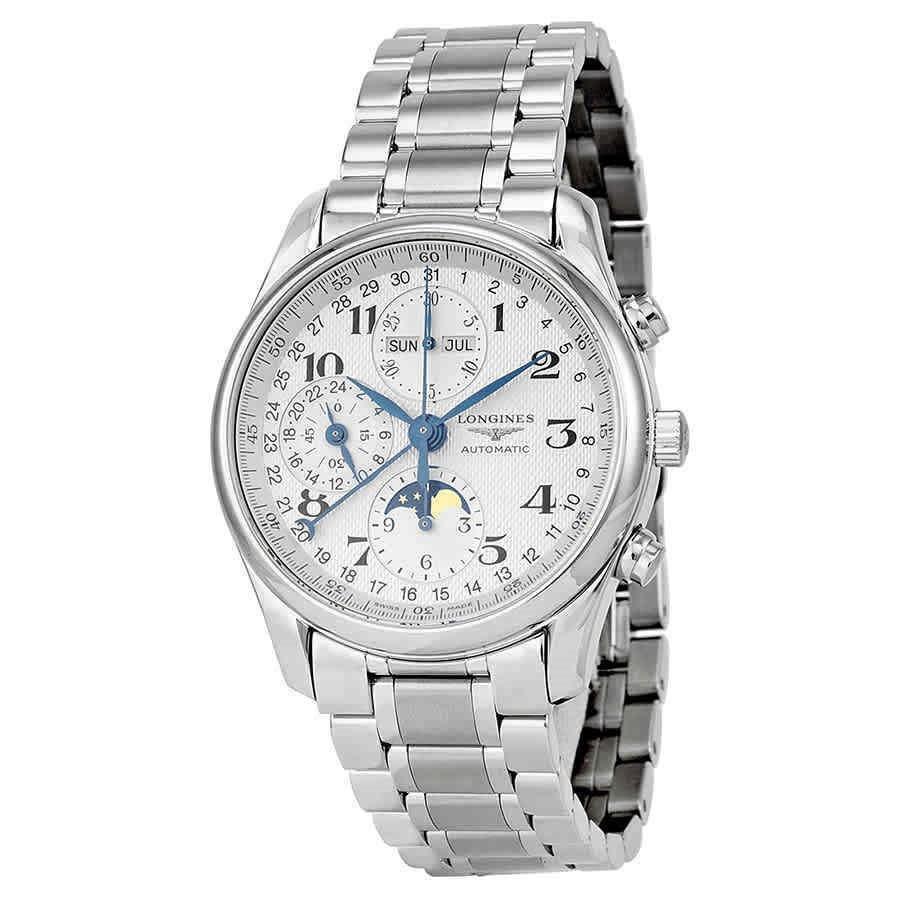 【Super Clone】Longines Men's L2.673.4.78.6 Master Collection Complete Calendar Date Scale Around the Outer Rim,Chronograph Stainless Steel Watch