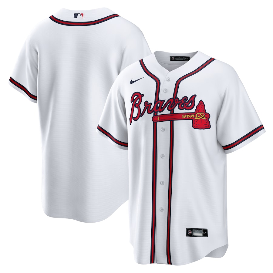 Atlanta Braves Home Team Jersey White