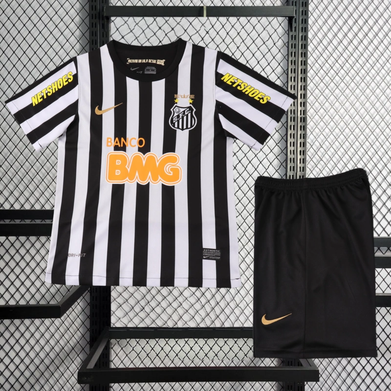 Retro KIDS 2012-13 KIDS Santos Away Football jersey retro