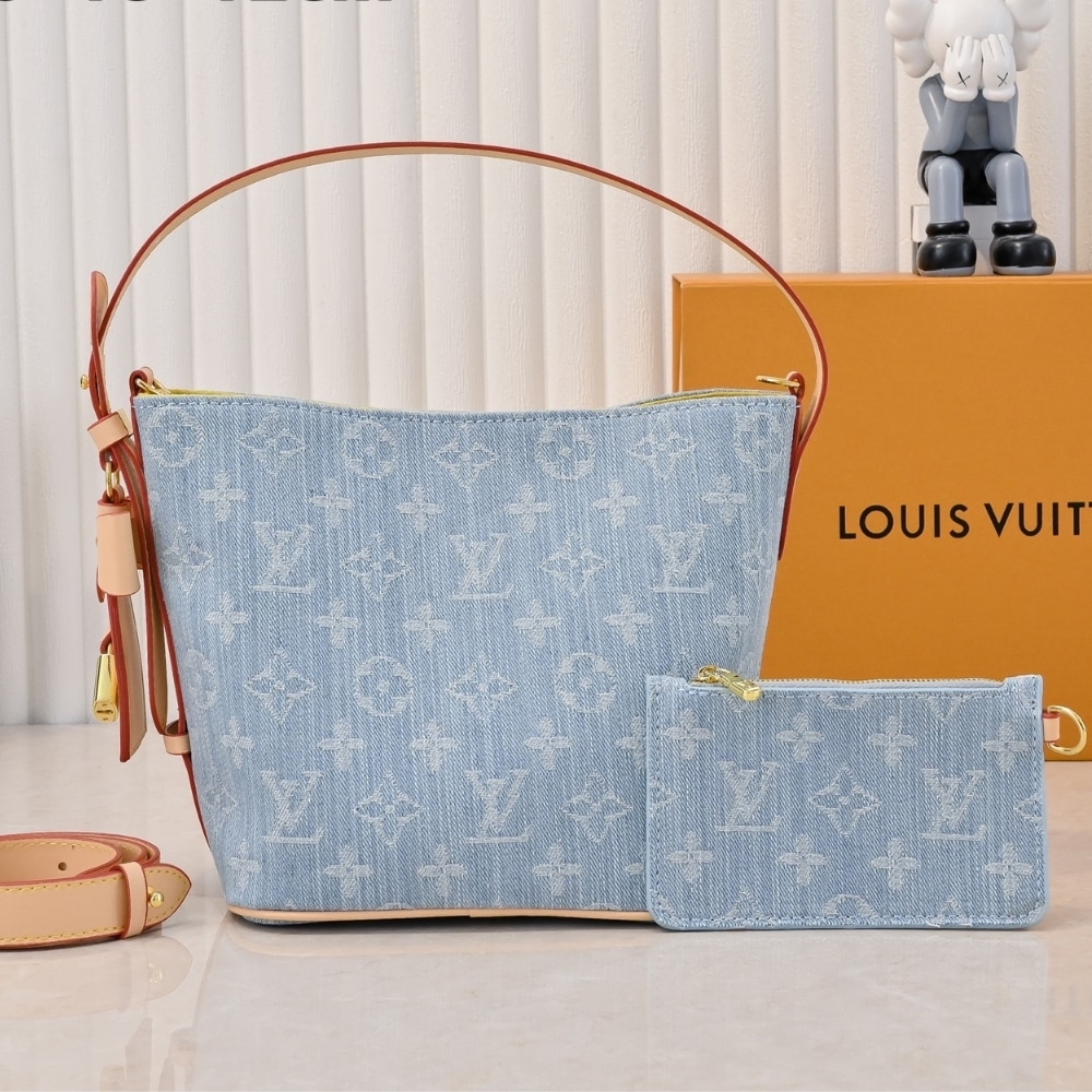 Louis Vuitton All In BB Monogram Denim Blue 18Cm