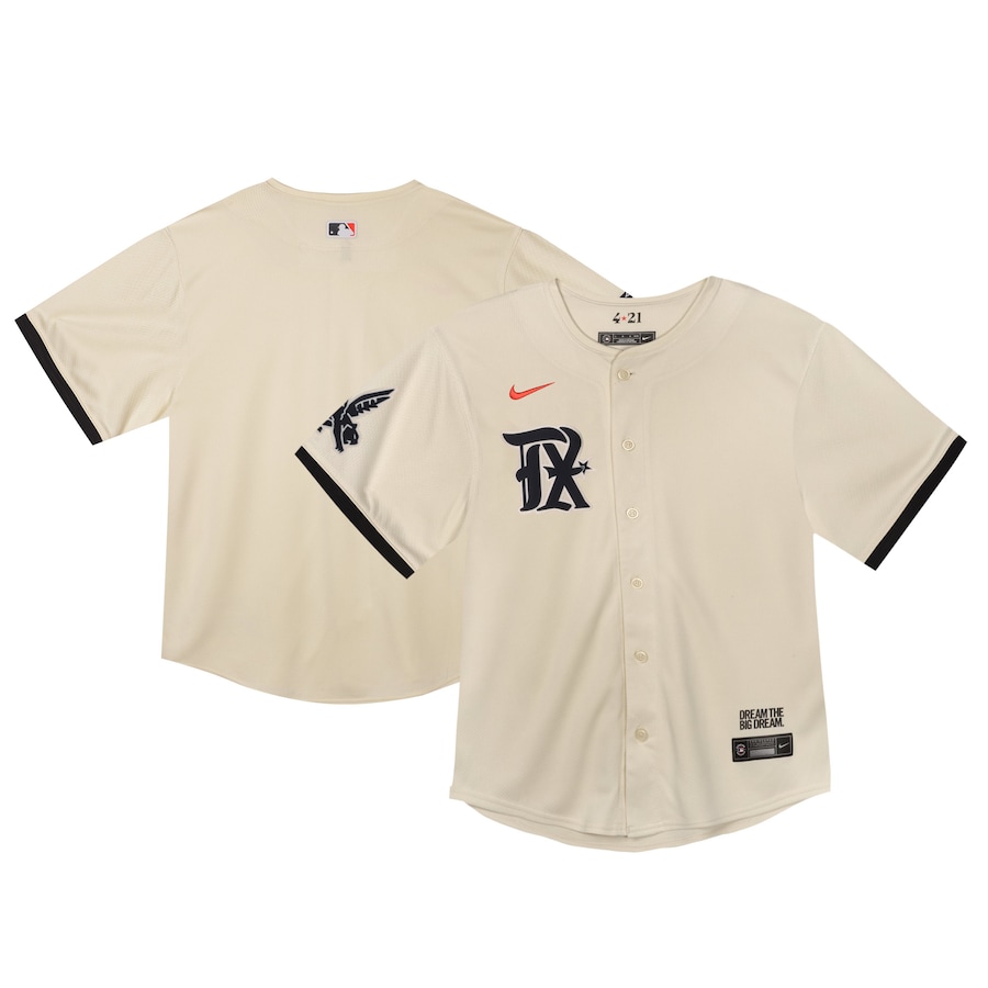 Texas Rangers Toddler City Connect Limited Jersey Natural