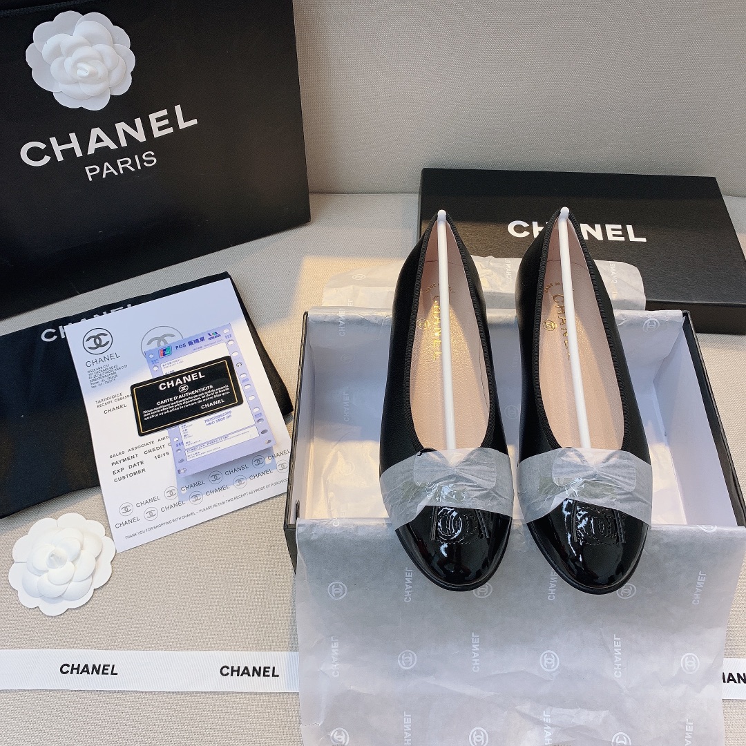 Chanel Flat Black Sandals G02819 Y01552 94305