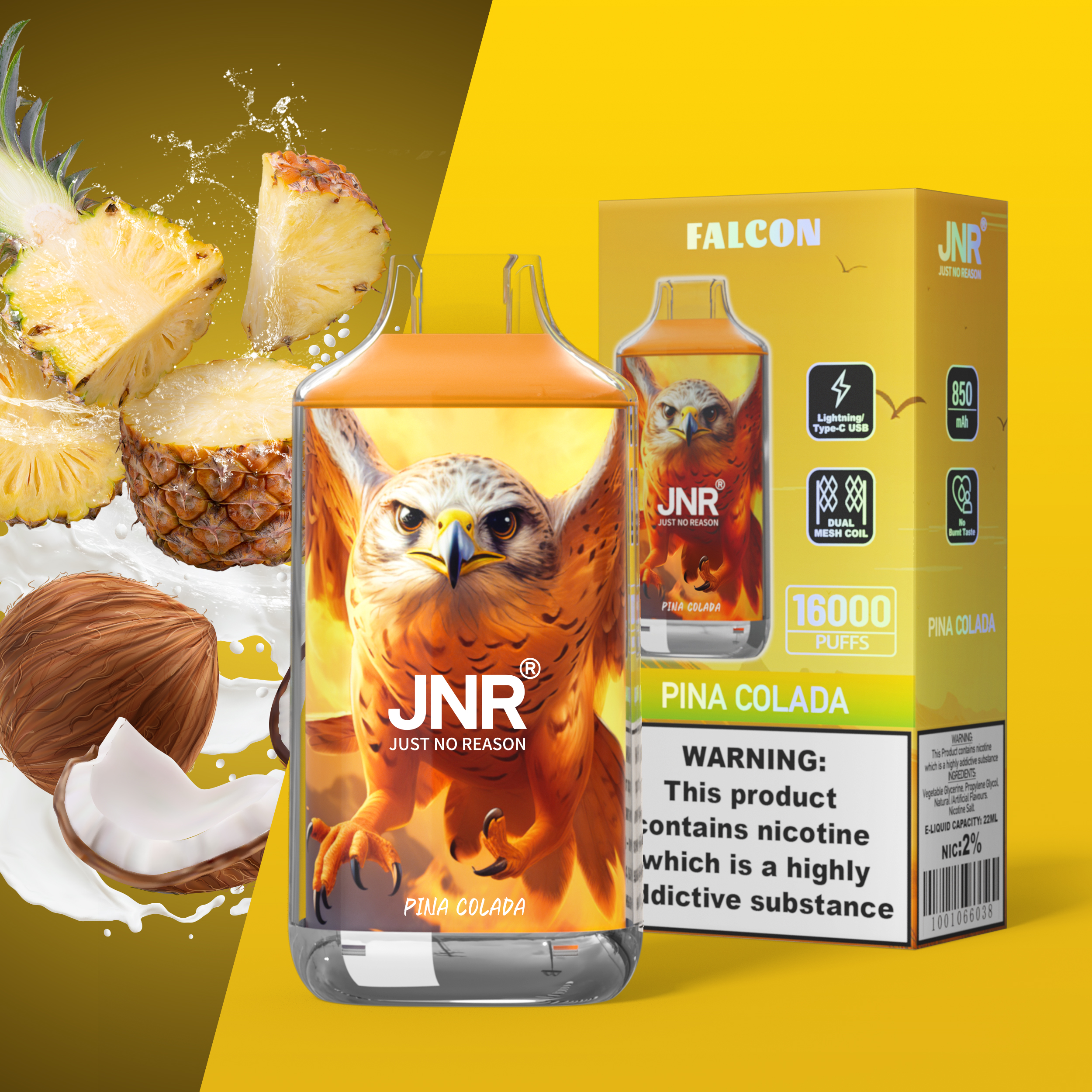 JNR Falcon 16000 Puffs Disposable Vape