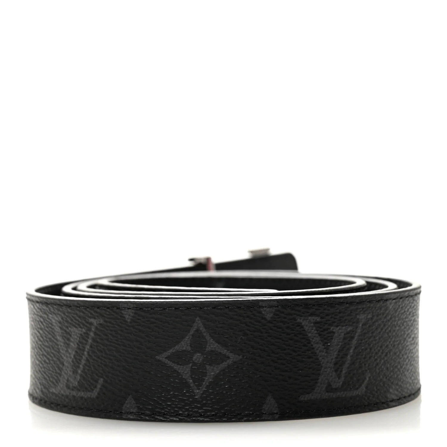 Calfskin Monogram Eclipse 35mm LV Initiales Reversible 100 40 Belt