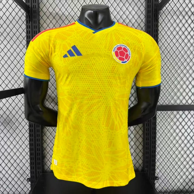 World Cup 2026 Colombia Team Home Football Jersey Player Version