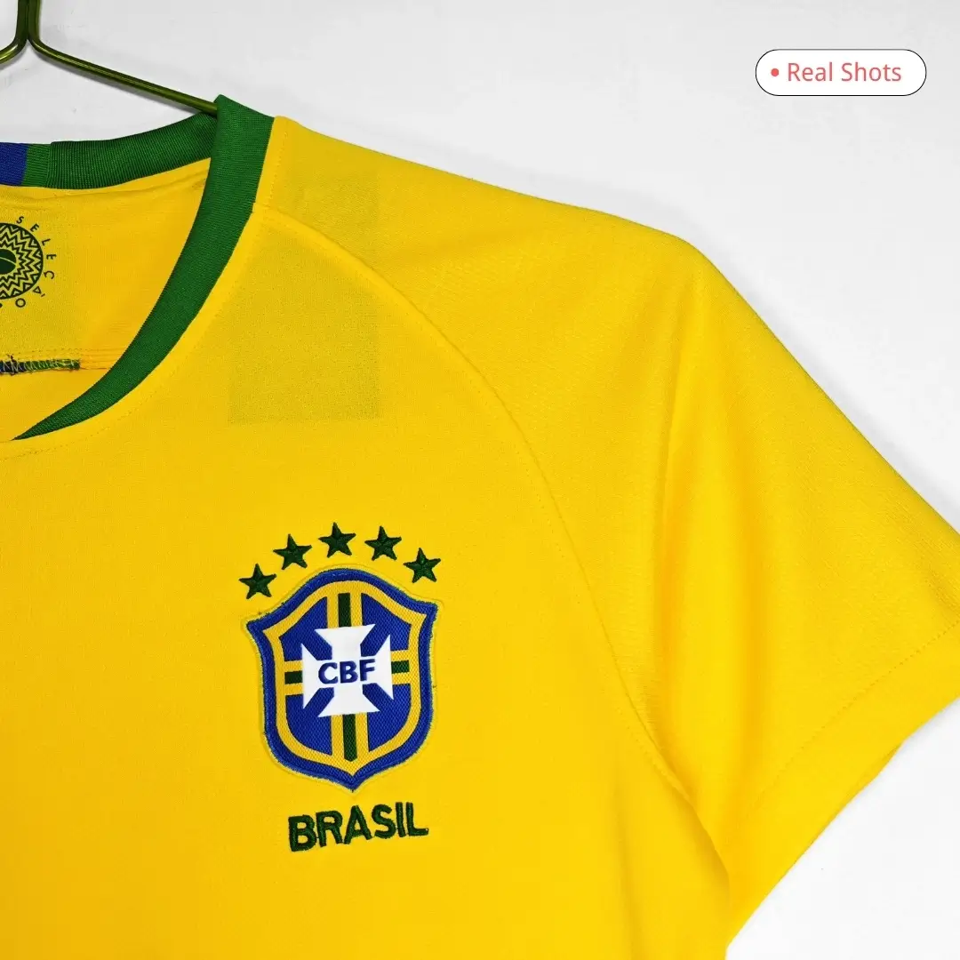 Brazil 2018 Home Retro Soccer Jersey
