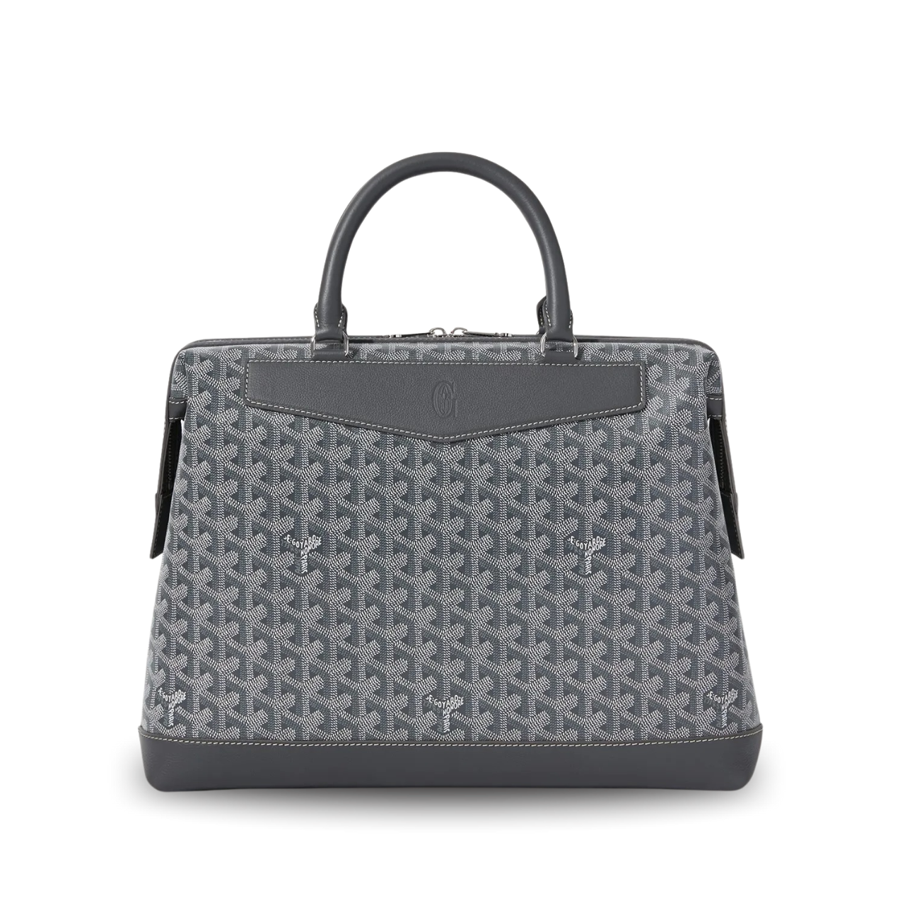 Goyard Cisalpin Document Case 39cm Gray Goyardine Canvas And Calfskin