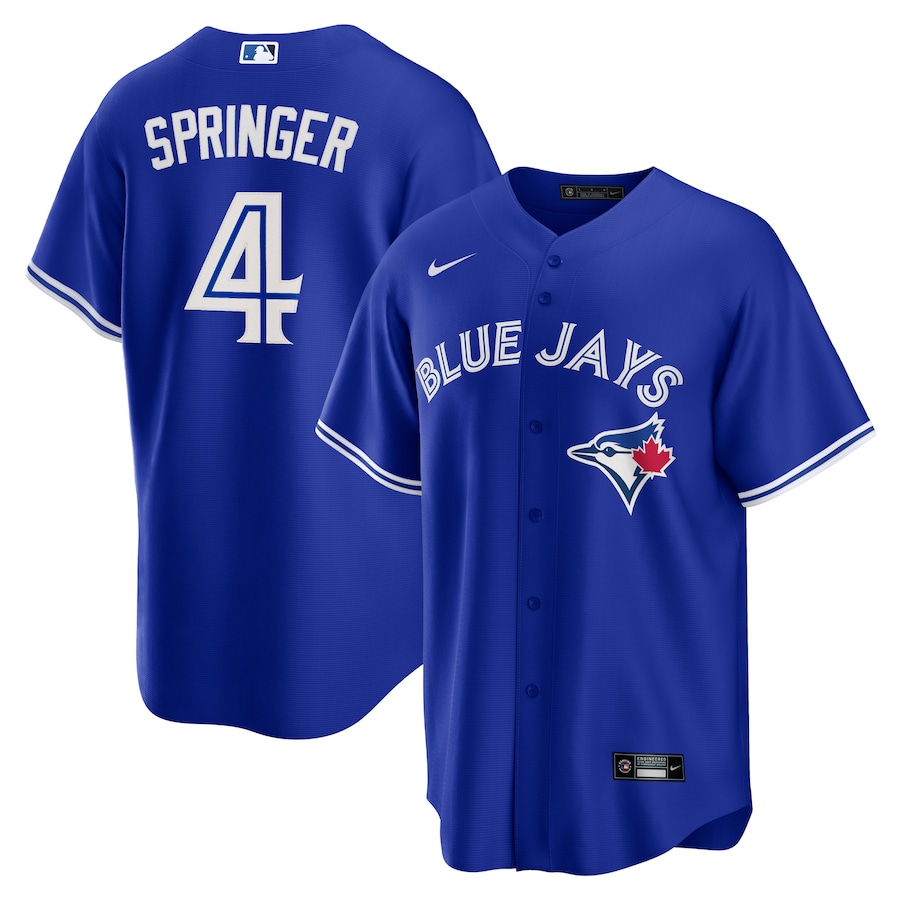George Springer Toronto Blue Jays Alternate Player Jersey Royal