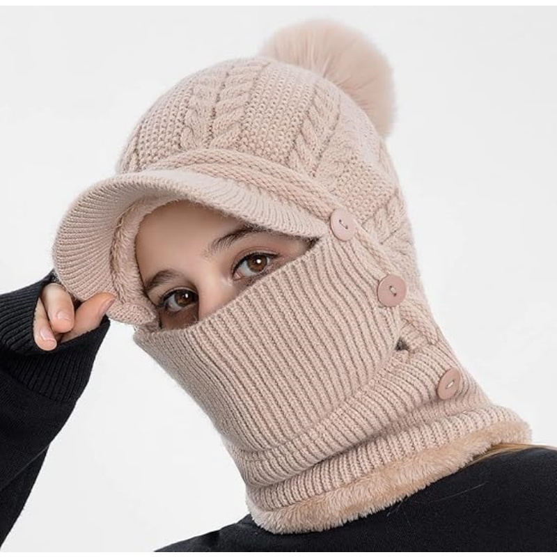 Women One Piece Slouchy Fleece Beanie Hats