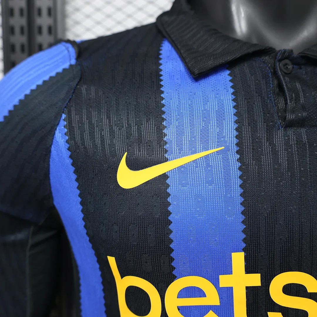 2026/27 Serie A Inter Milan Team Home Football Jersey Player Version Long Sleeves - JerseyFun