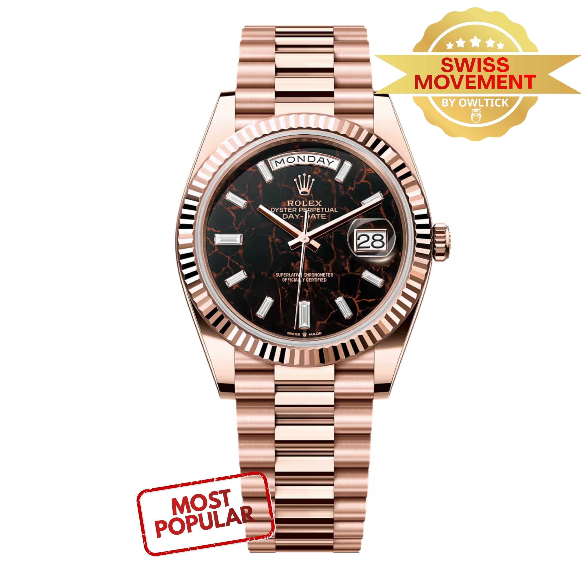[Superclone] Rolex Day-Date 40mm Eisenkiesel Dial President 228235