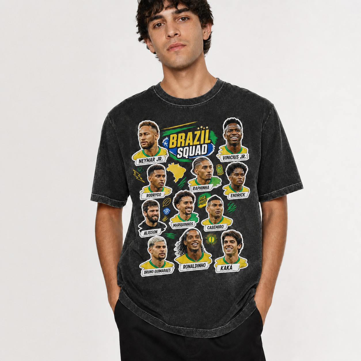 Brazilian Player Pure Cotton T-Shirt – Limited-Time Offer