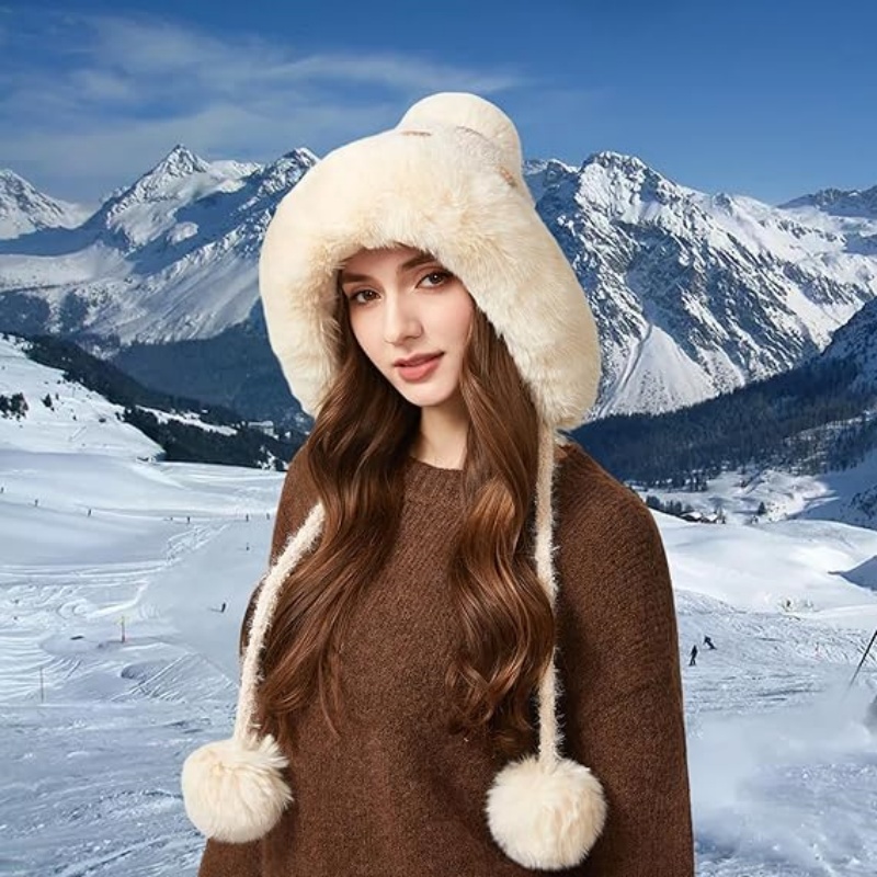 Women Winter Sherpa Beanie Hats