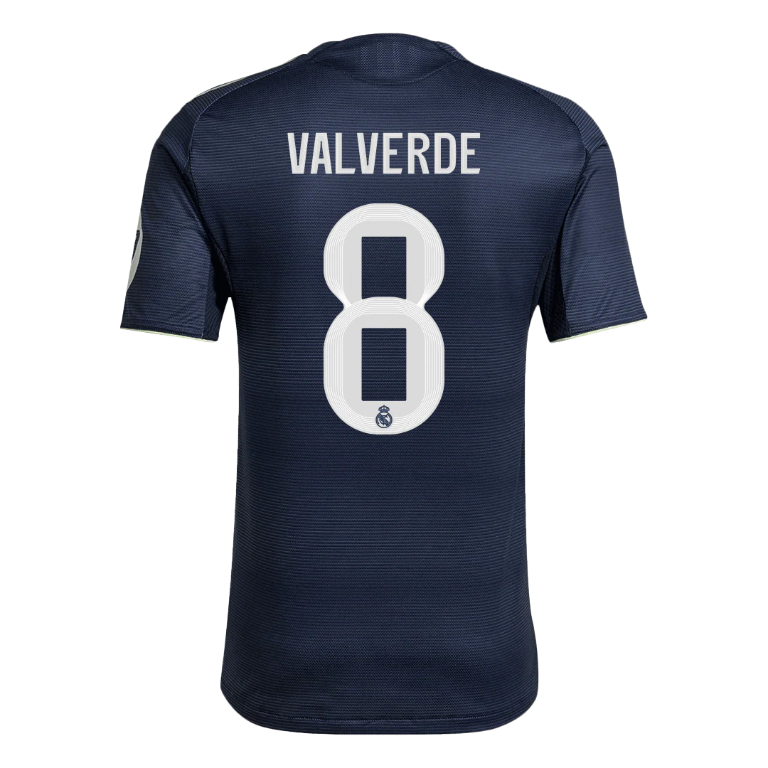 VALVERDE #8 Real Madrid Away Player Version Soccer Jersey 2025/26