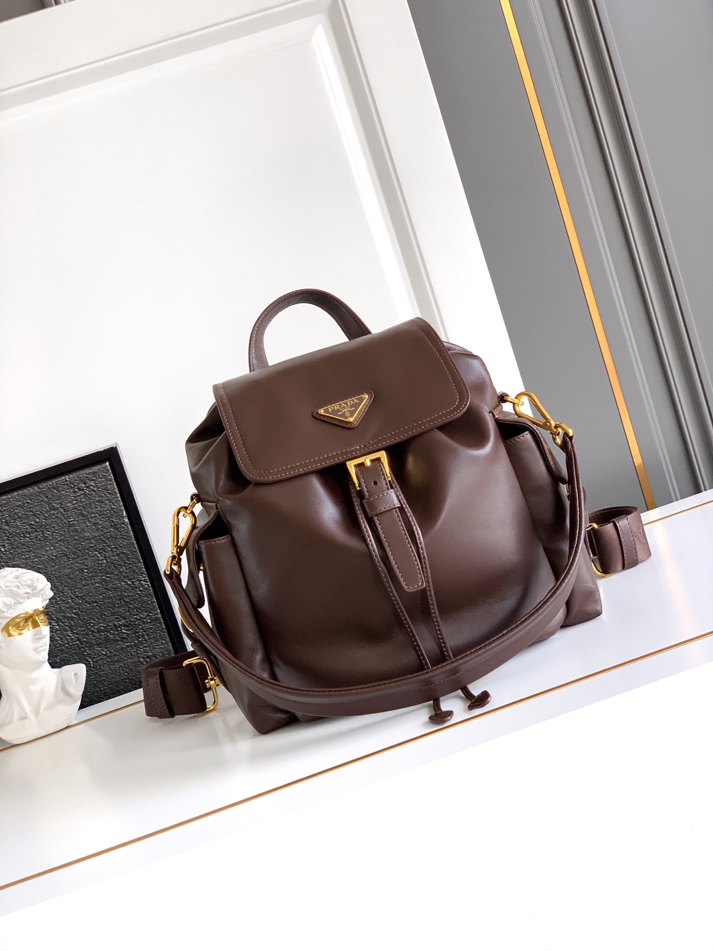 Prada medium Explore leather backpack