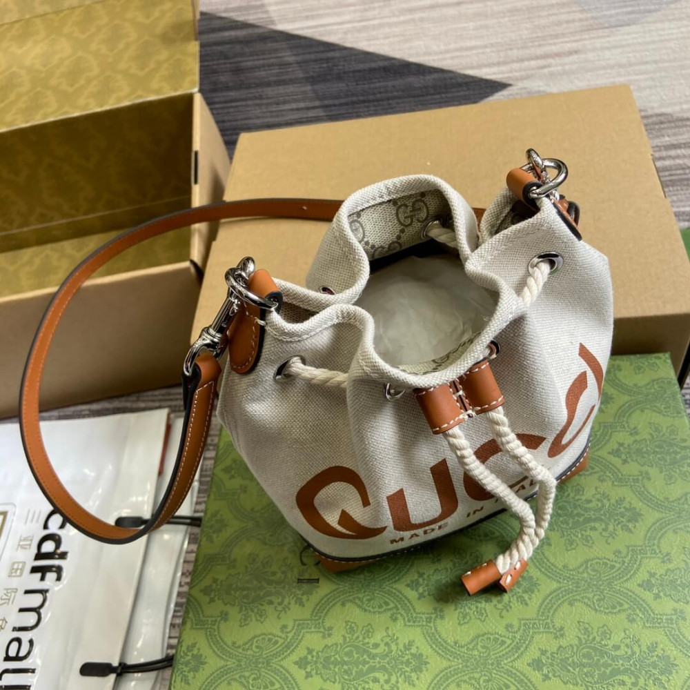 Gucci Mini Shoulder Bag With Gucci Print
