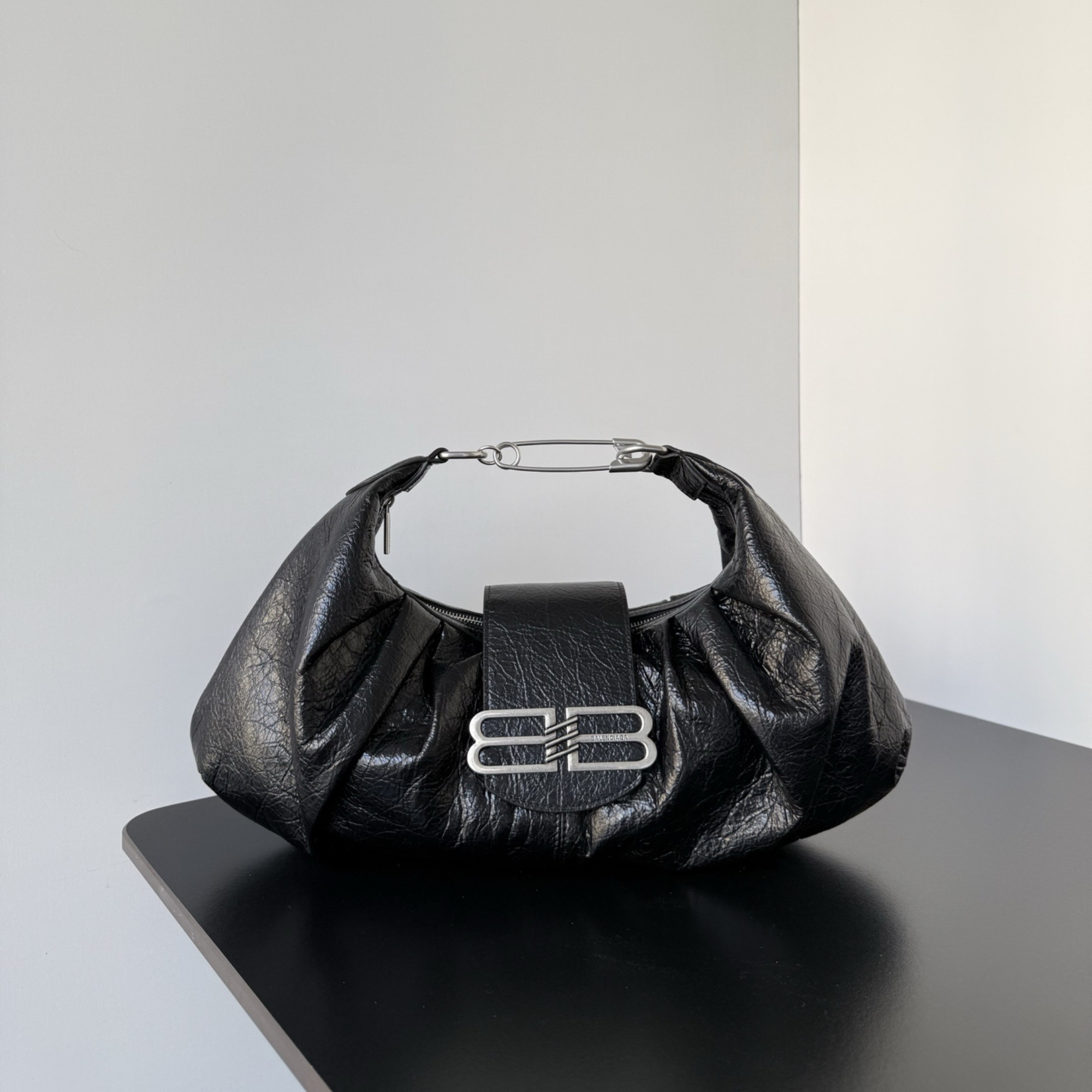 Balenciaga Pamela Shoulder Bag Black 41cm/16.1in