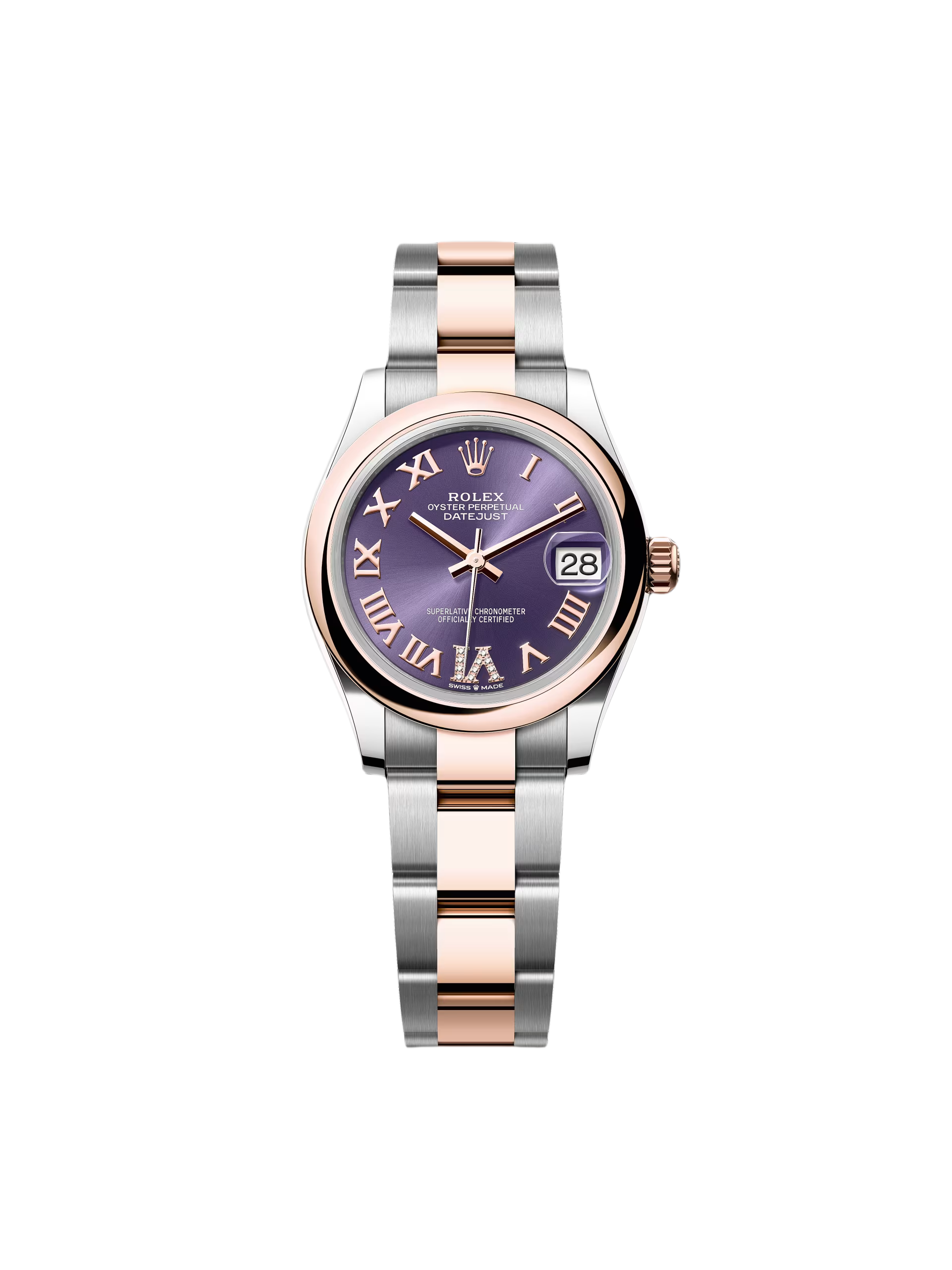 Rolex Datejust m278241-0019/0020 Aubergine 31mm Dial Oyster Bracelet Watch