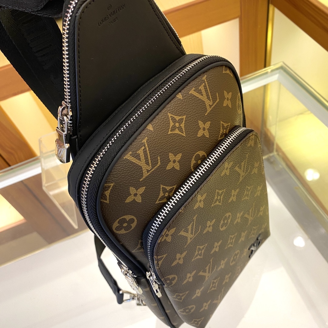 Louis Vuitton Avenue Slingbag Nm Monogram Macassar 31Cm M46327