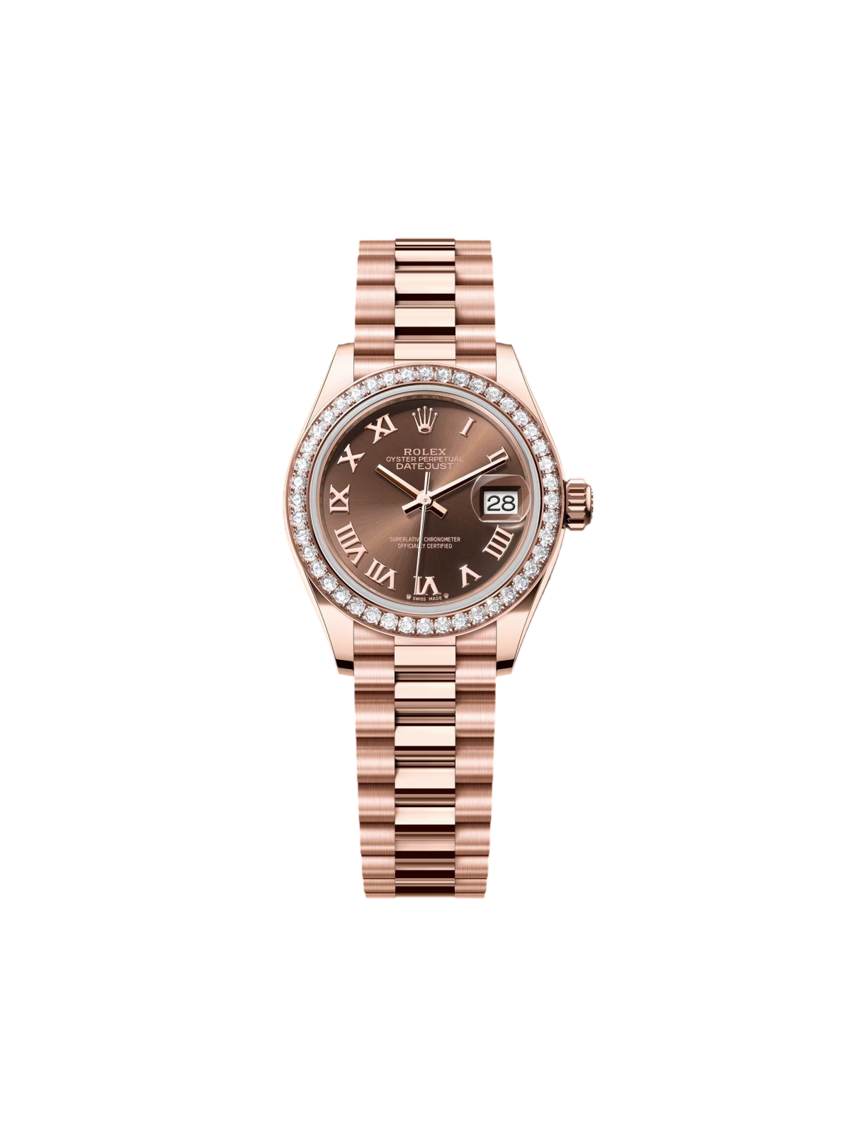 Rolex  Lady-Datejust 28mm 279135RBR Chocolate Roman Dial