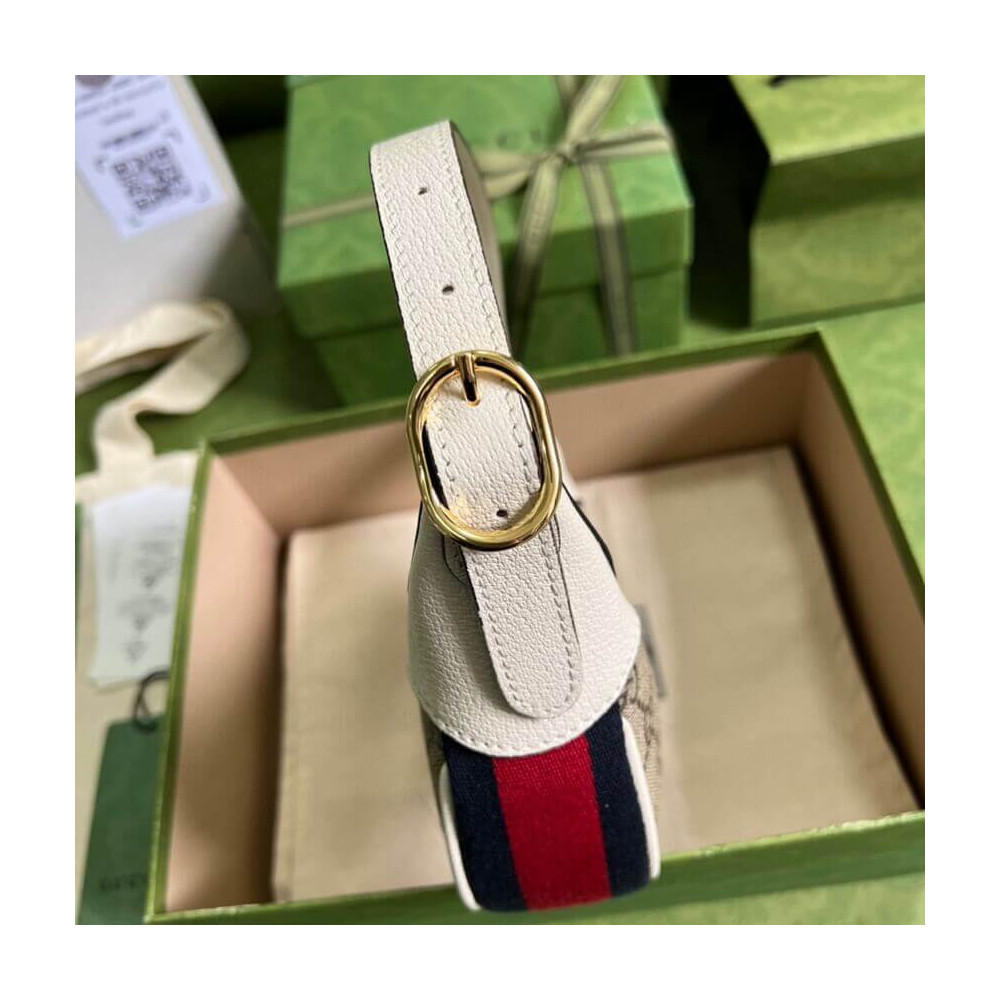 Gucci Ophidia GG Mini Bag White