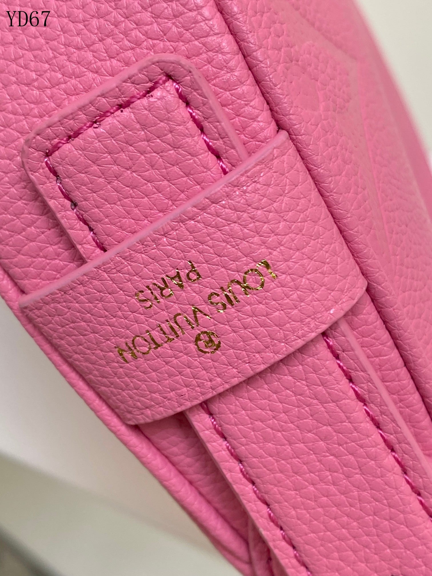 Louis Vuitton Monogram Empreinte Pink Shoulder Bag 20Cm M82391