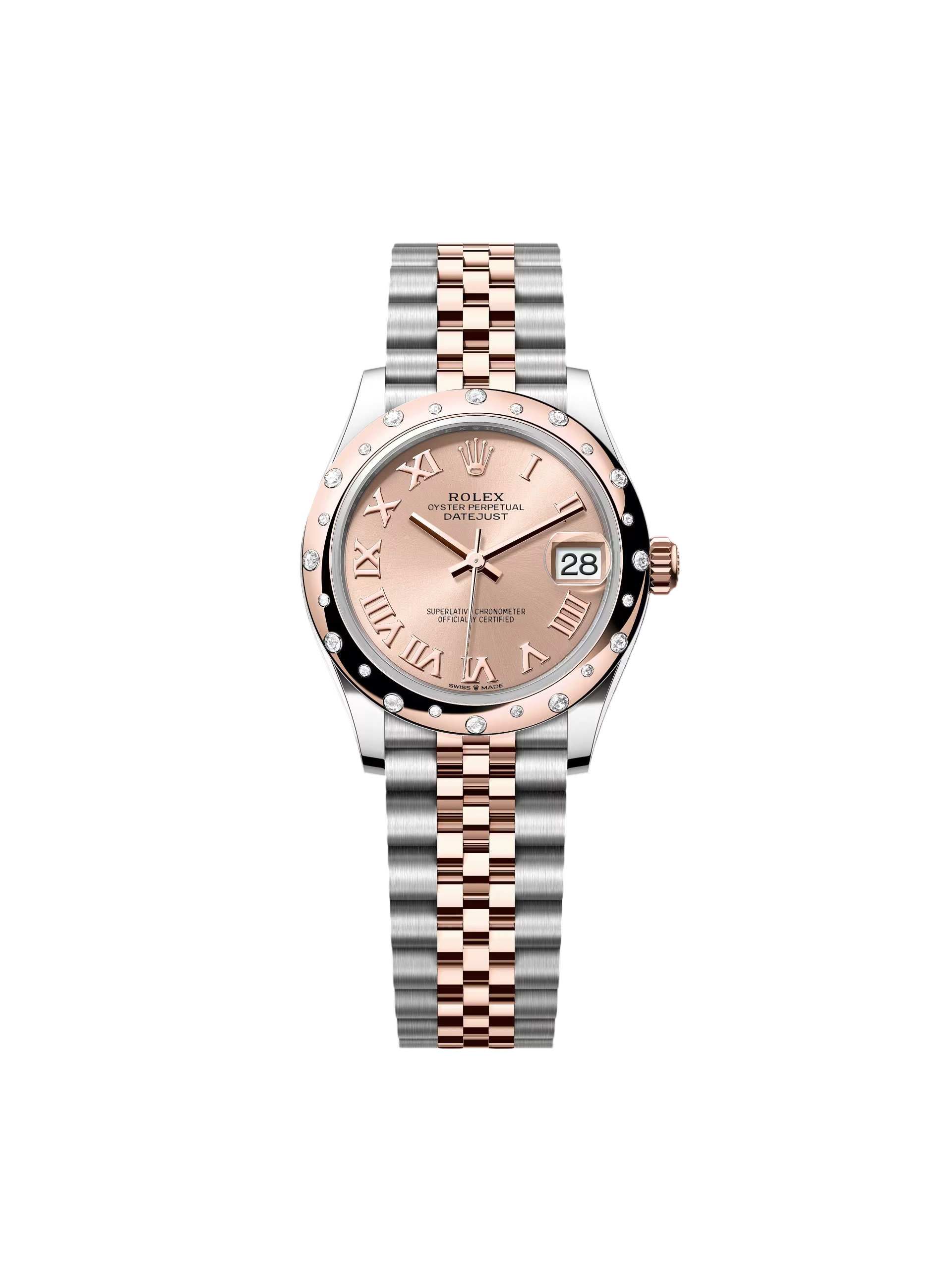 Rolex Datejust m278341 Rosé Roman Dial 31mm