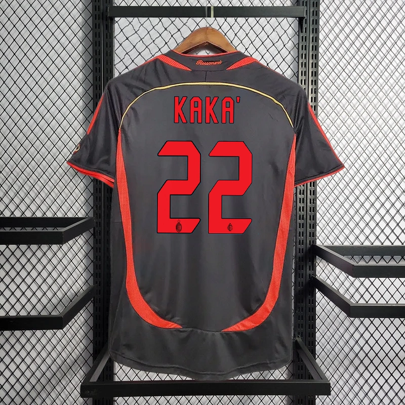 Retro 2006-07 AC Milan third away MALDINI KAKA PIRLO  Football jersey retro