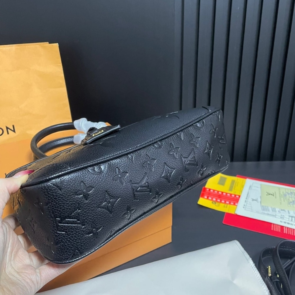 Louis Vuitton Trianon PM Monogram Empreinte Black 28Cm M46488