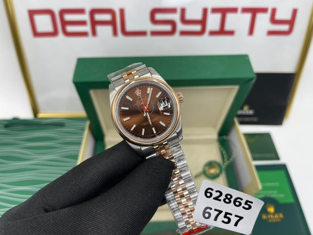 Rolex Datejust 36 mm Chocolate Dial 126201