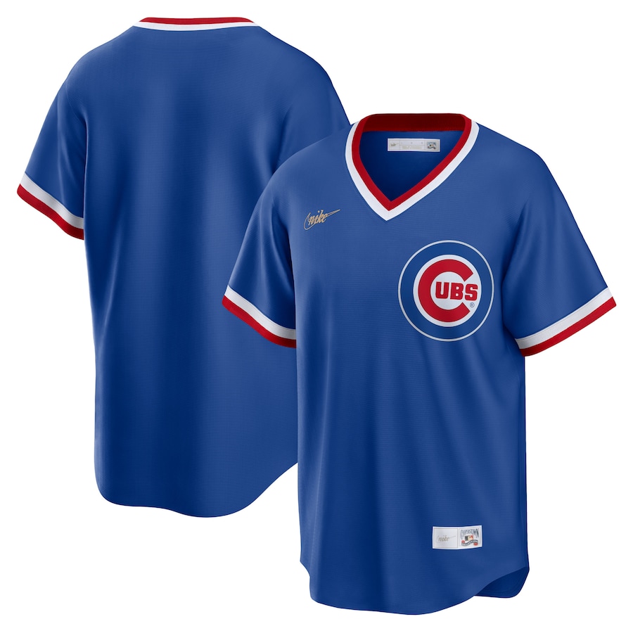 Chicago Cubs Road Cooperstown Collection Team Jersey Royal