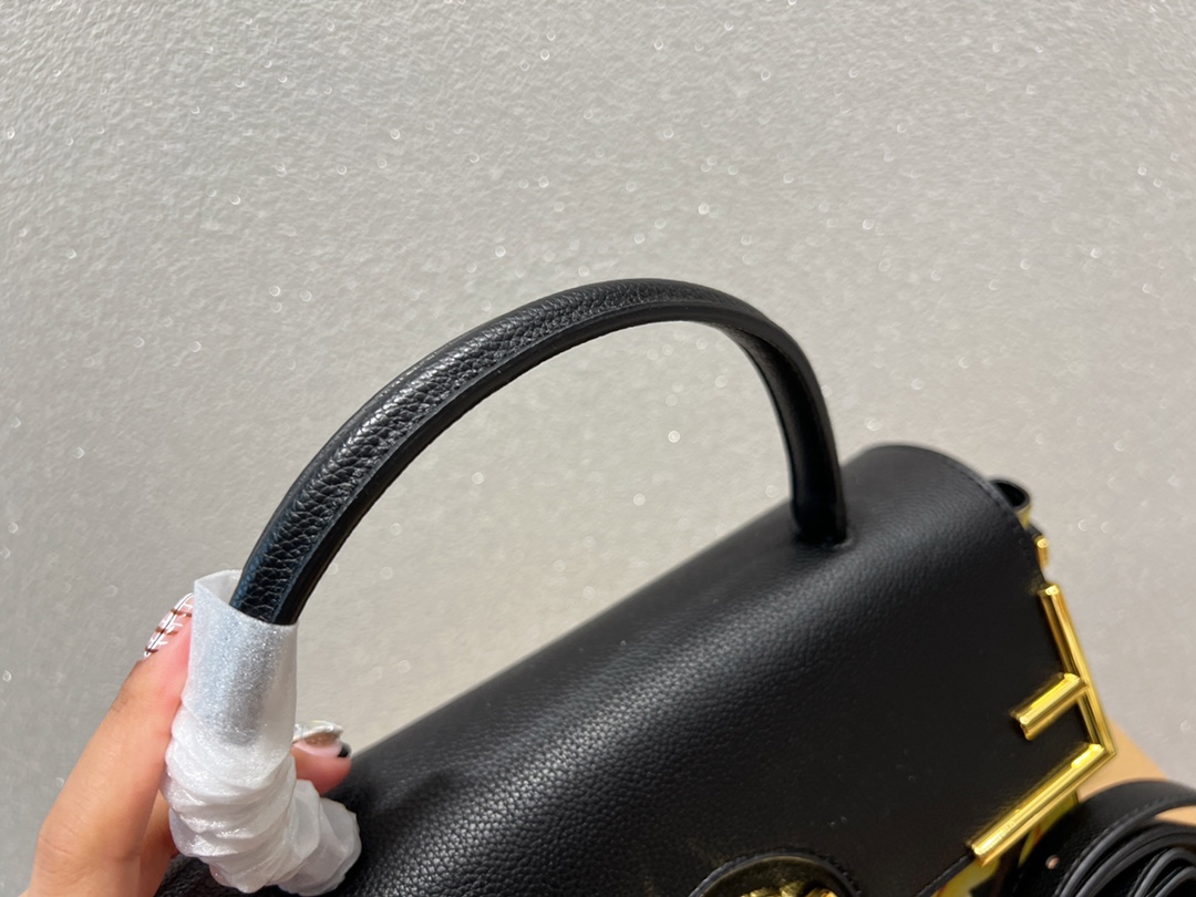 Fendi x Versace Fendace La Medusa Satchel Black 26cm