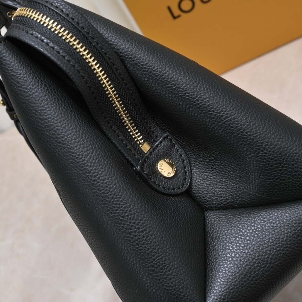 Louis Vuitton Grand Palais Monogram Empreinte Leather Black 34cm M45811